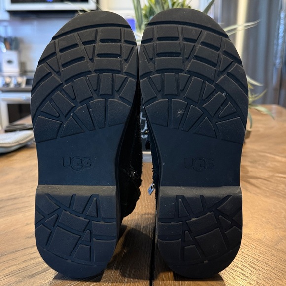 UGG Kids Black Lace-Up Boots - Picture 7 of 7